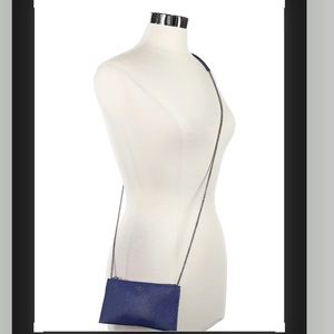 Sorial Mini Blue Leather Cross Body Bag